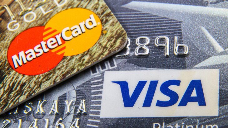 ������� ������������ � ����� ������ ��� ������������� ���� Visa � Mastercard