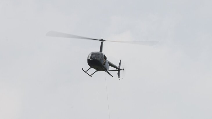 ���������� ������������� ����� ��������� Robinson R44 ��-�� ����������� �������