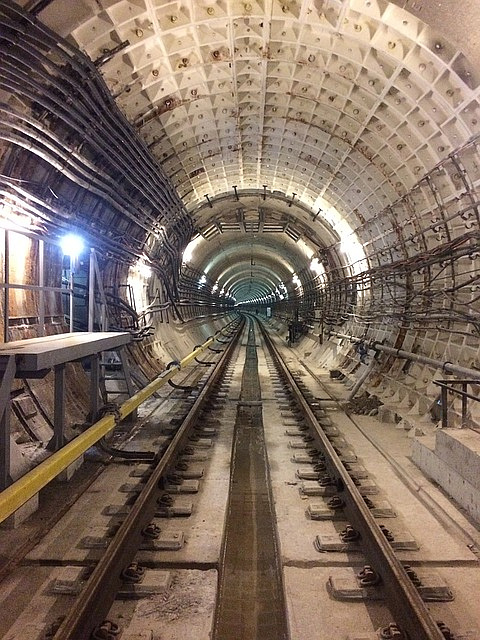 В Москве начали строить пересадку с новой станции «Текстильщики» БКЛ метро на радиальную ветку